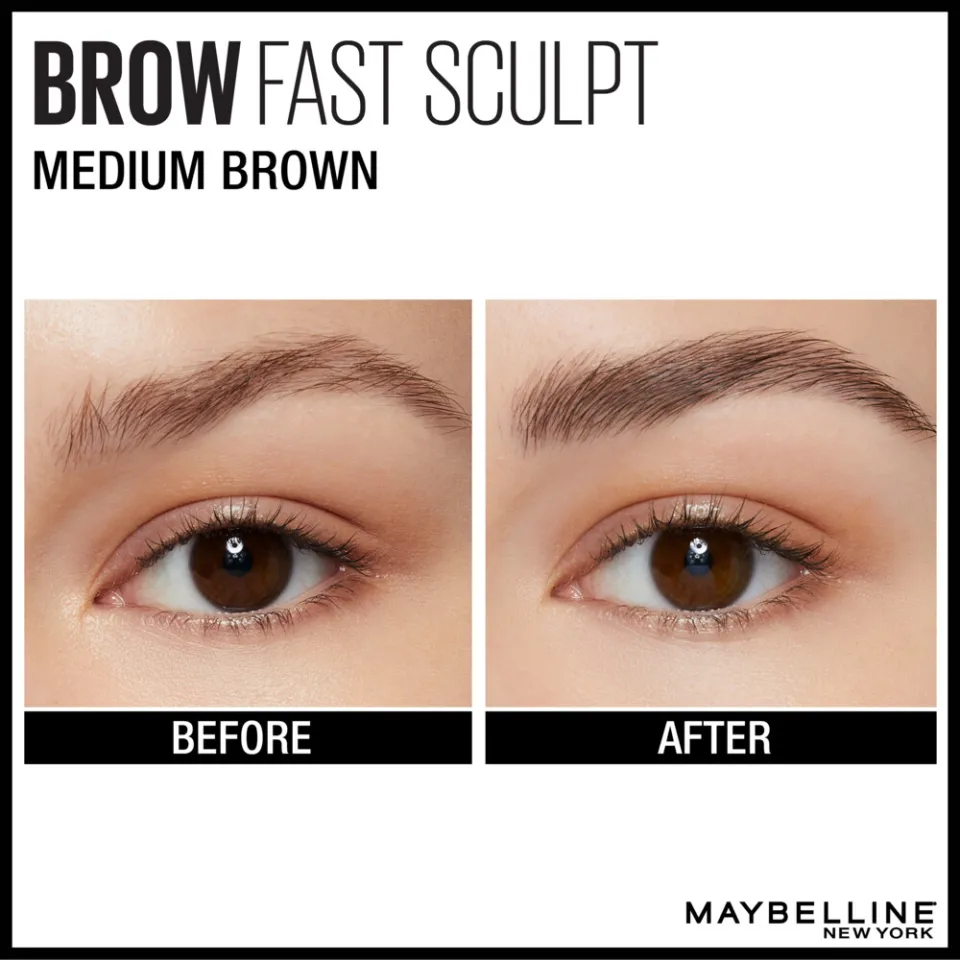 Maybelline New York Brow Fast Sculpt wenkbrauwgel 04 Medium Brown, foto 3