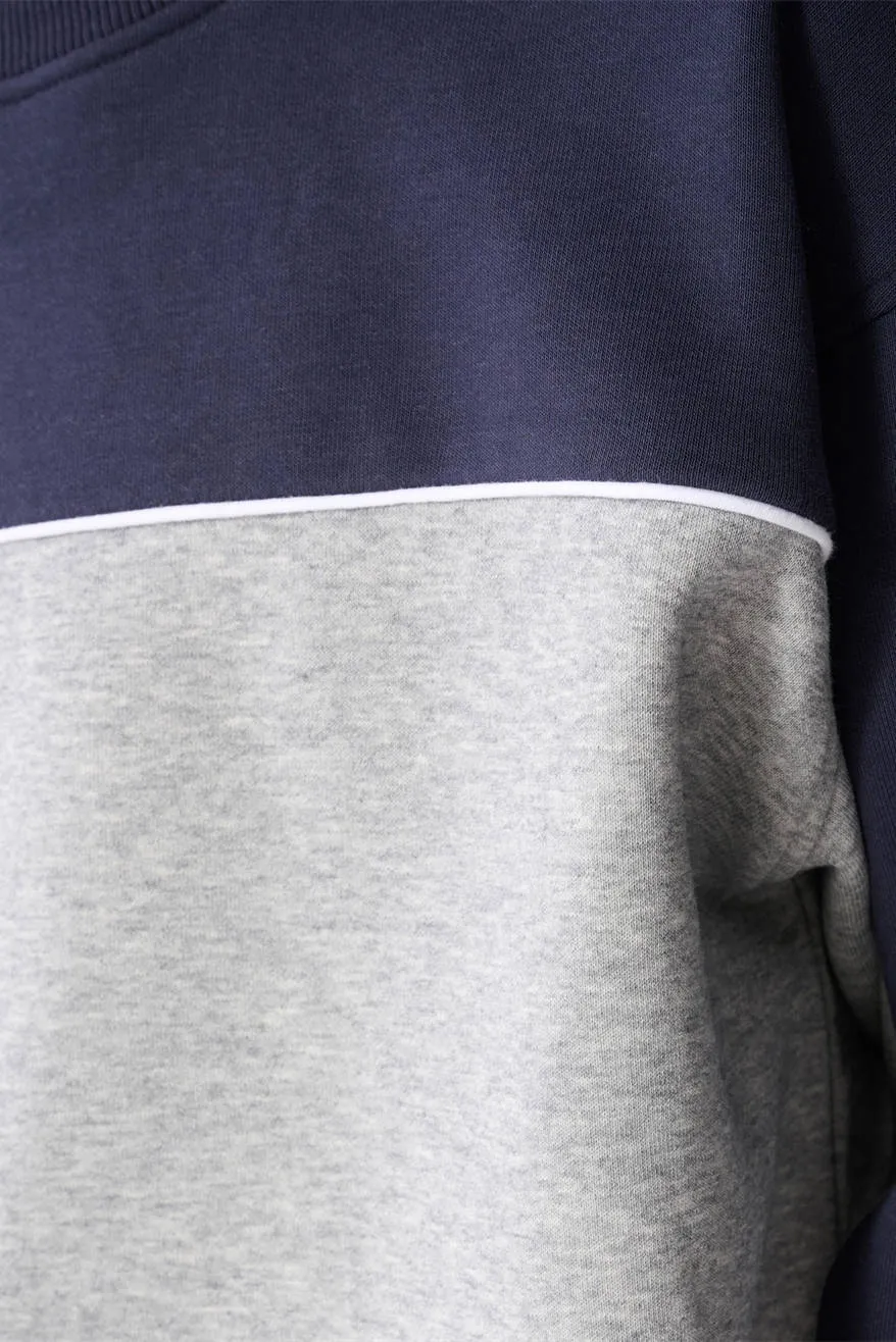 Shoeby sweater - grijs/donkerblauw, foto 8