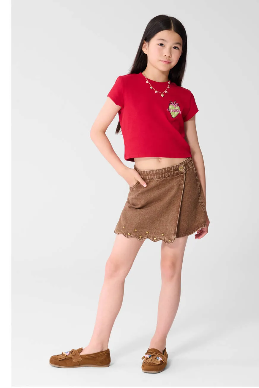 Shoeby t-shirt met logo rood, foto 5
