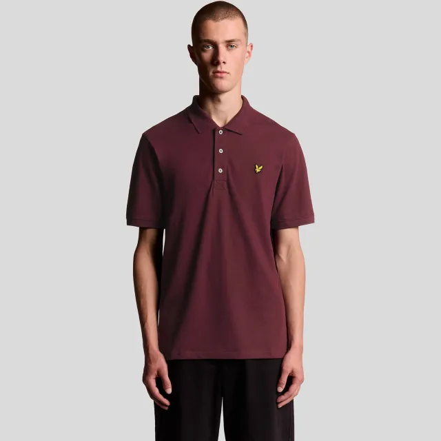Lyle & Scott regular fit polo - bordeauxrood Burgundy