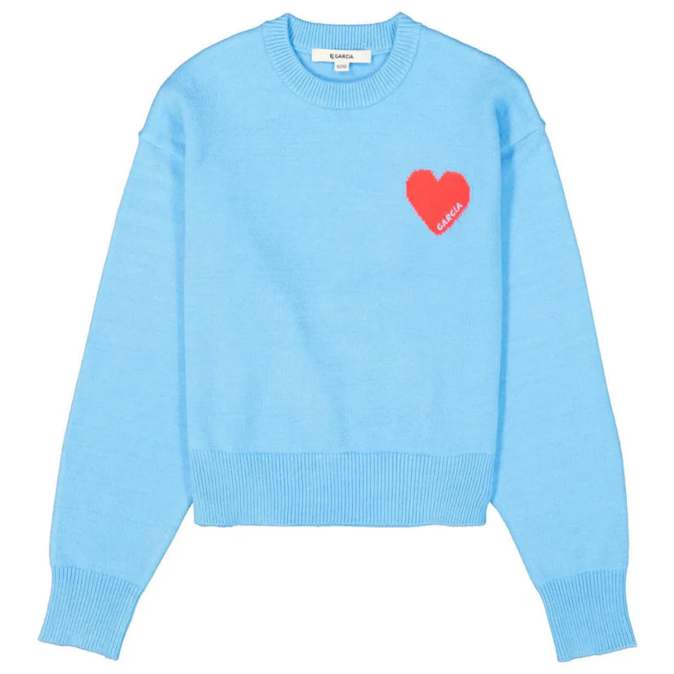Garcia trui blauw fijn gebreid, foto 2