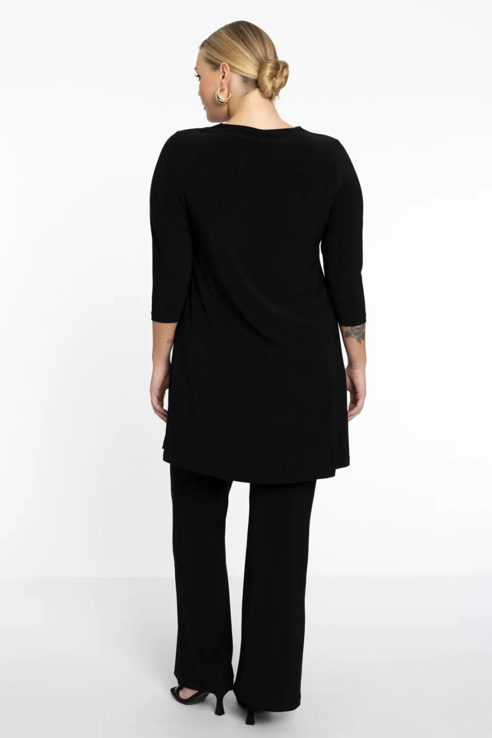 Yoek bootcut pantalon zwart, foto 8