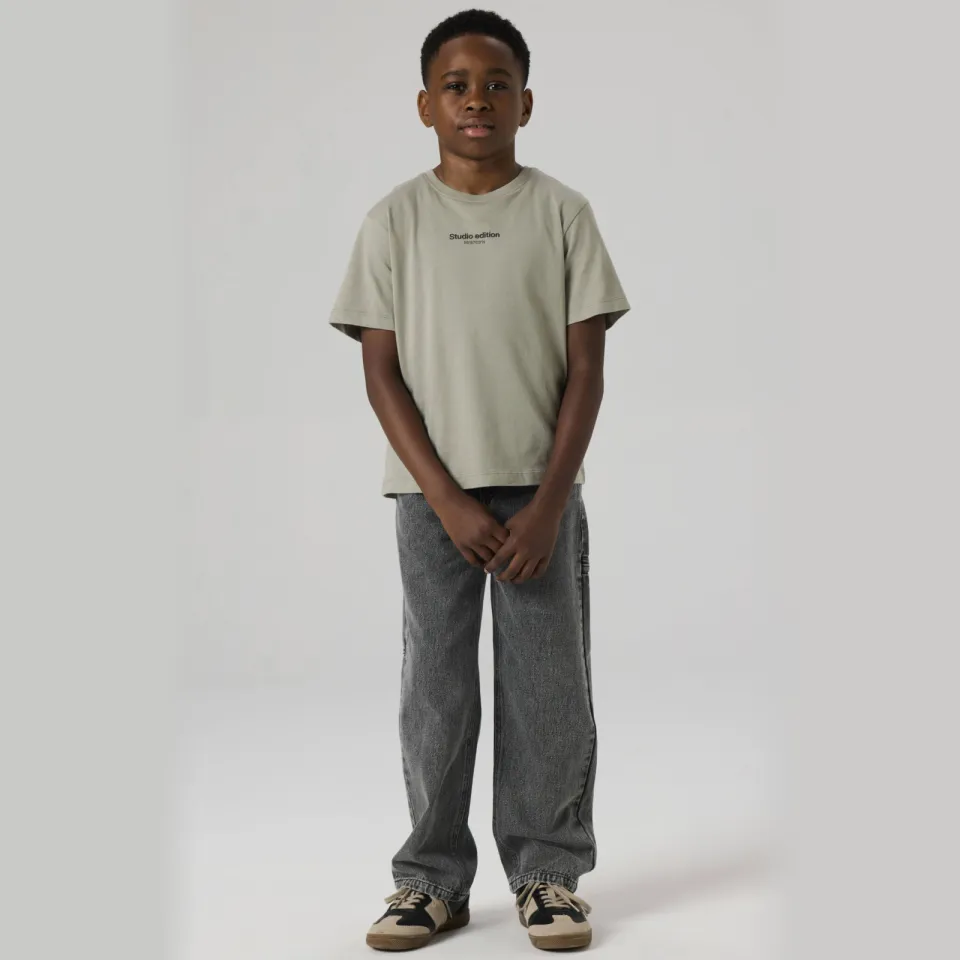 NAME IT t-shirt grijs met tekstopdruk, foto 4