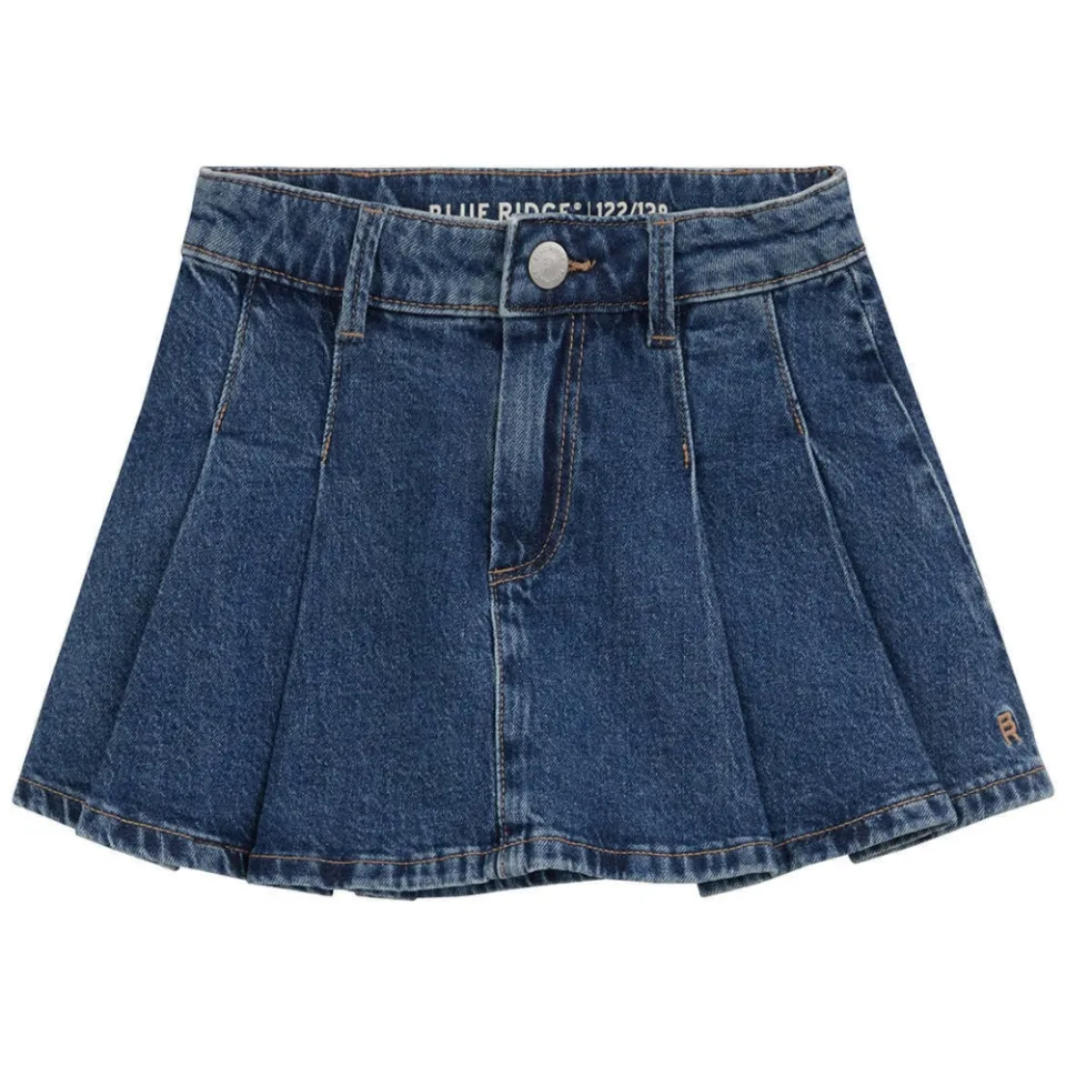 WE Fashion Blue Ridge spijkerrok met plooien mediumblauw, foto 2