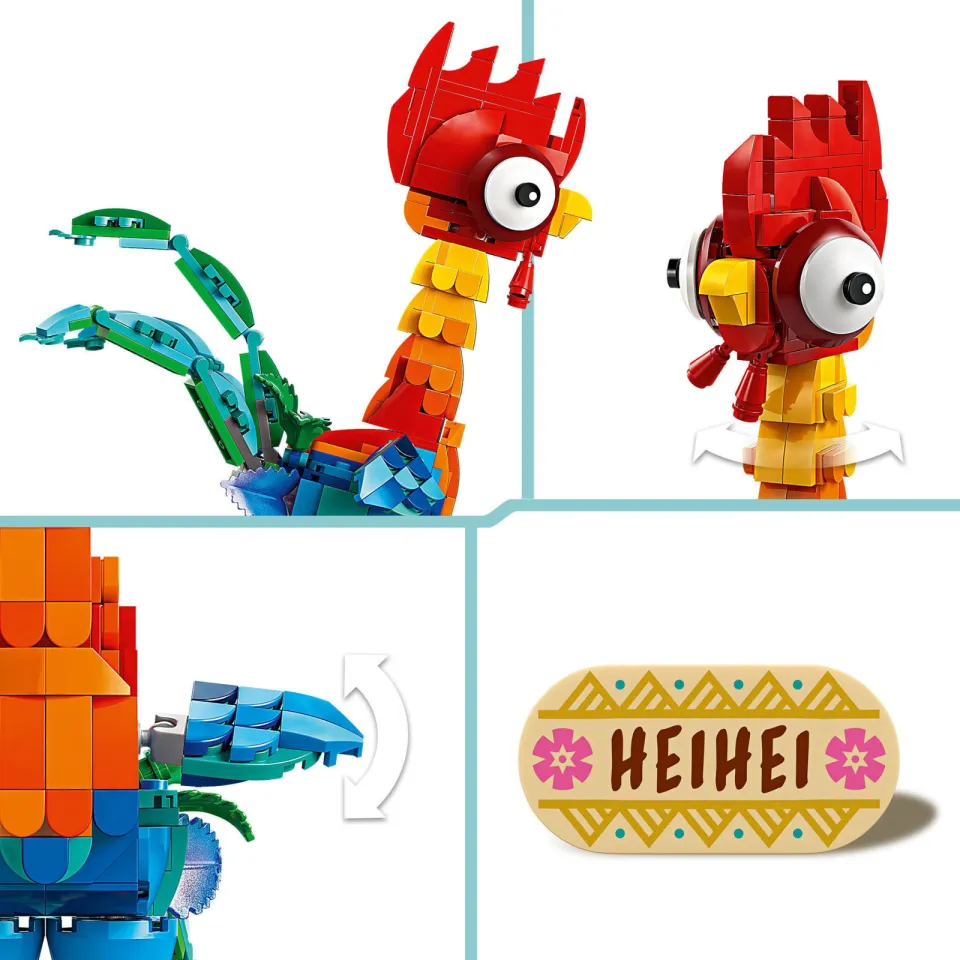 Lego Disney Princess Vaiana 2 Heihei Bouwbare Dierenmodelset 43272, foto 6