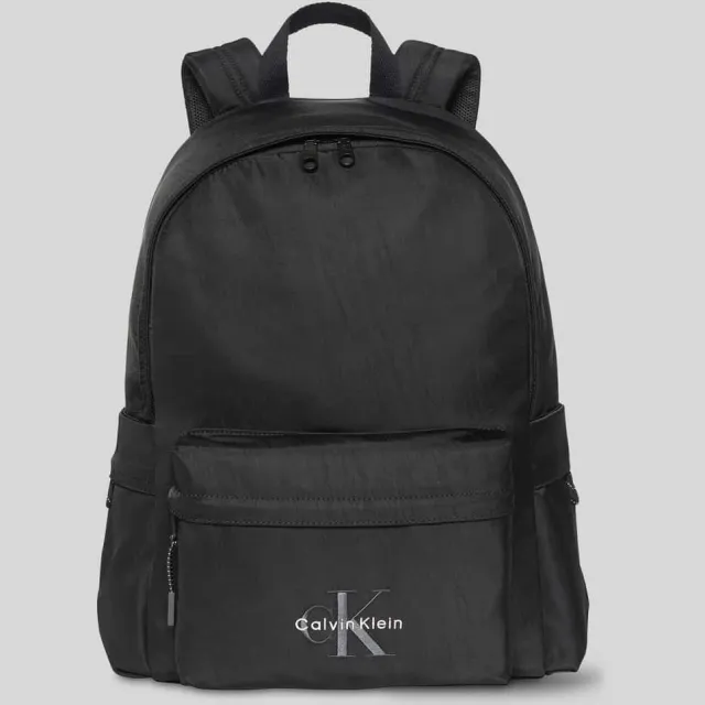 Calvin Klein rugzak met gestikt logo Zwart