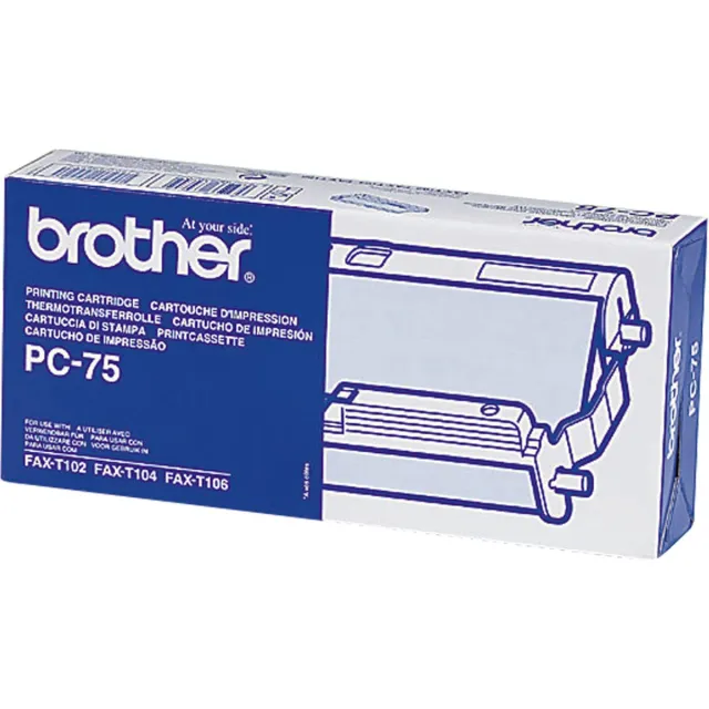 Brother PC-75 cassette, 1 ribbon Kleurloos