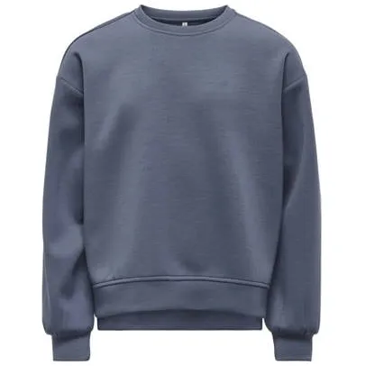 Only KIDS ONLY GIRL sweater grijsblauw Effen