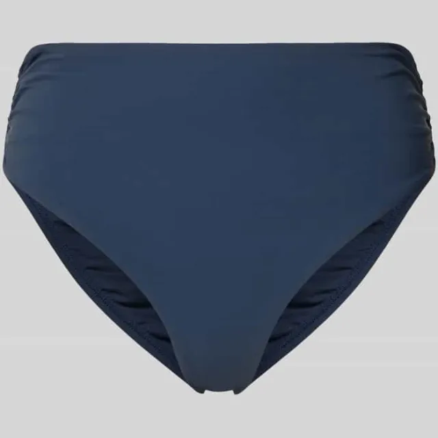 Barts High waist bikinislip met labeldetail model 'SOLID' Blauw