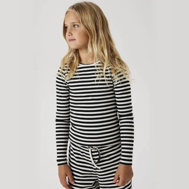 NAME IT NKFSURAJA longsleeve zwart gestreept Black-Stripe