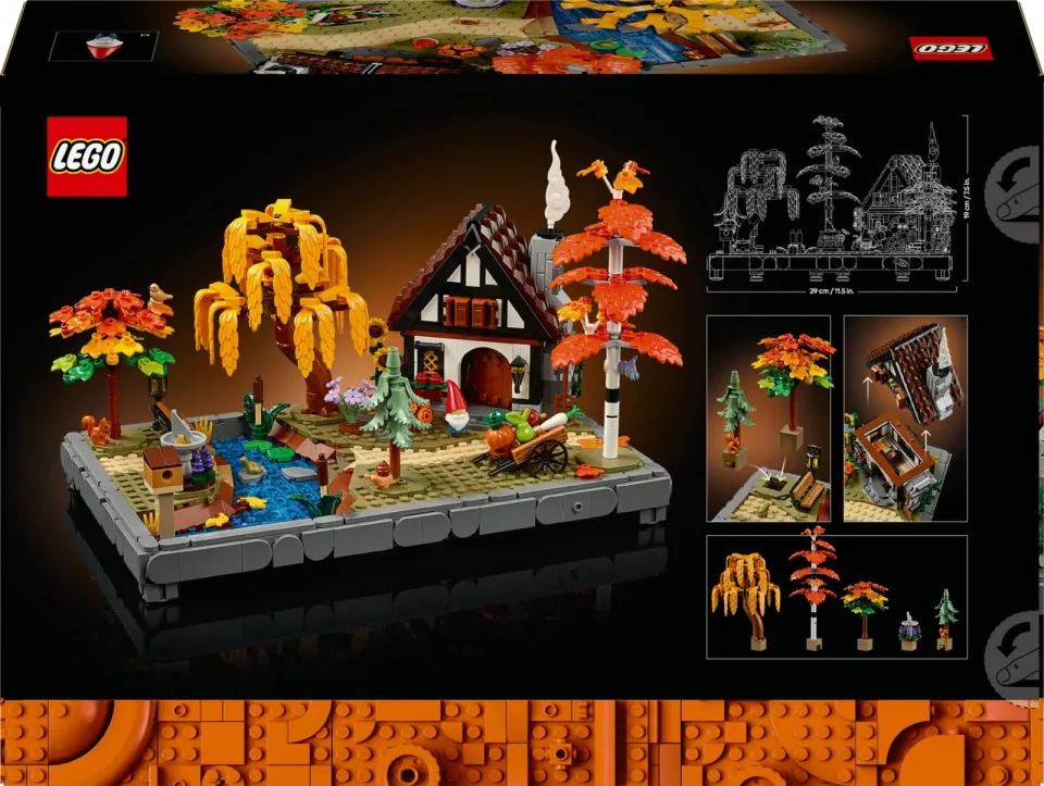 Lego Icons Herfsttuin met Cottage Herfstdecoratie Bouwpakket 11372, foto 6