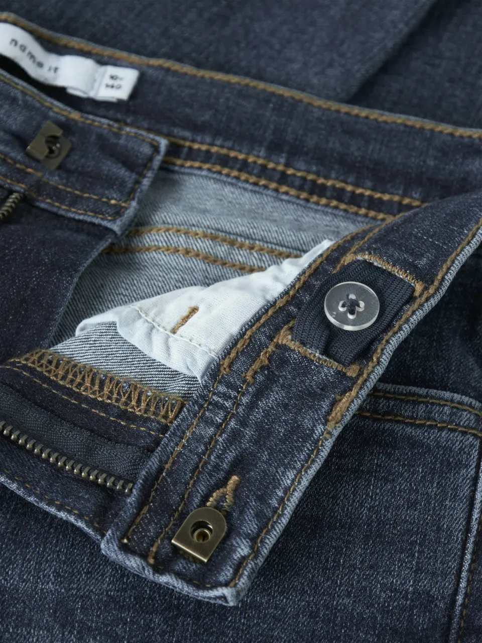 NAME IT KIDS NKMSILAS slim fit jeans - donkerblauw, foto 2