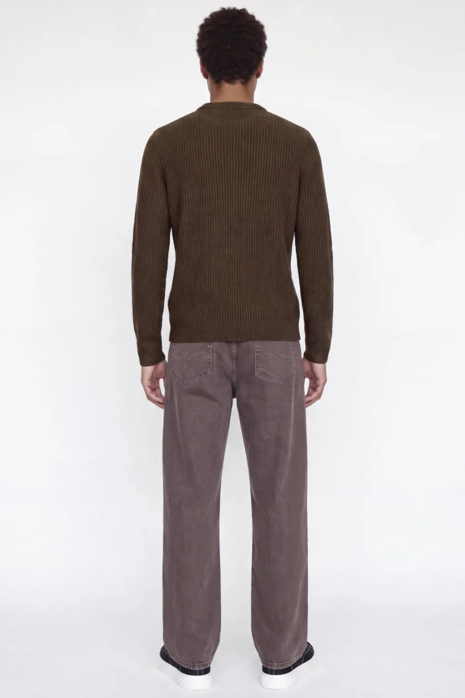 Jack & Jones ESSENTIALS regular fit gebreide trui - cocoa, foto 4