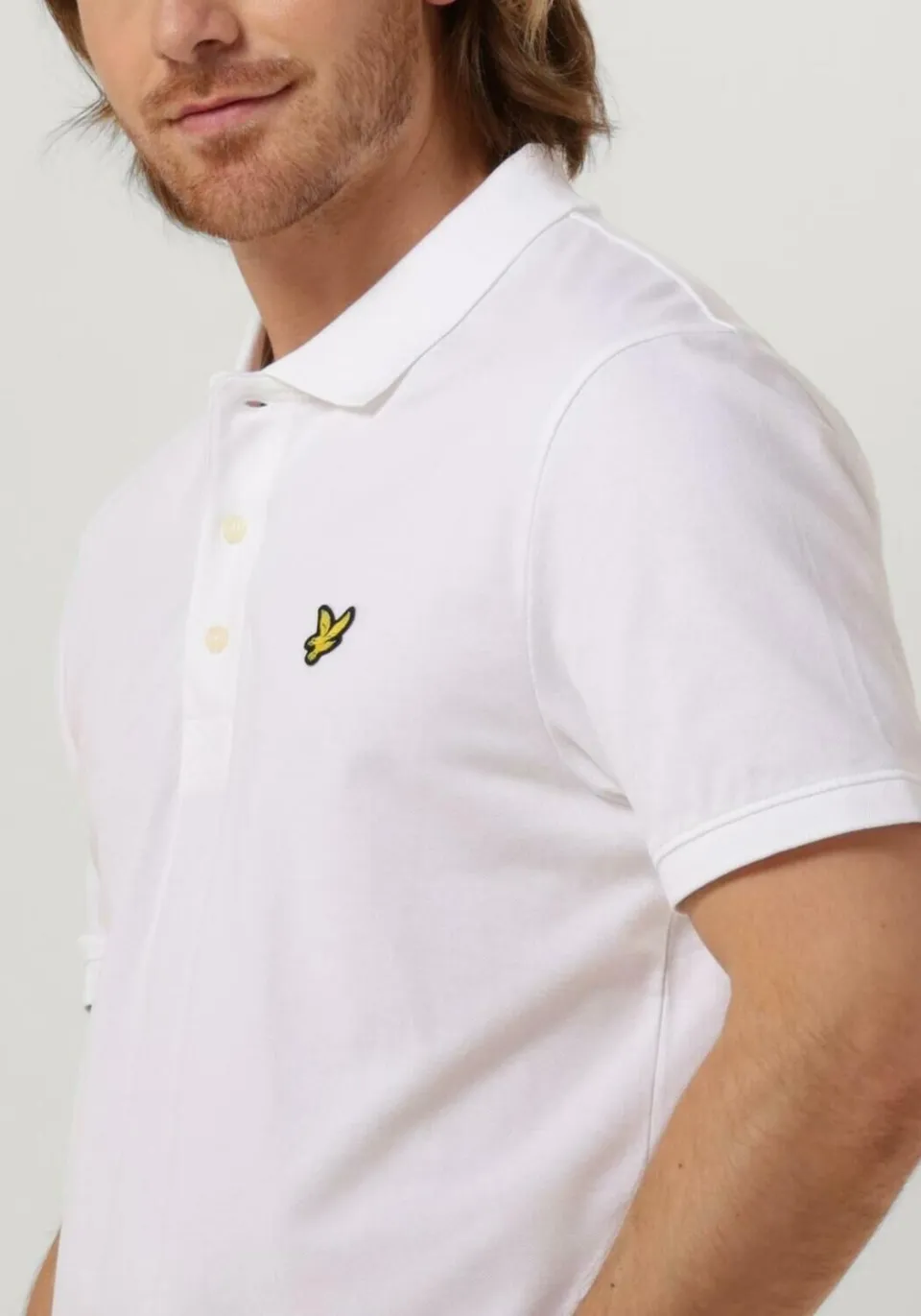 Lyle & Scott Heren Polo's & T-shirts Plain Polo Shirt - Wit, foto 4