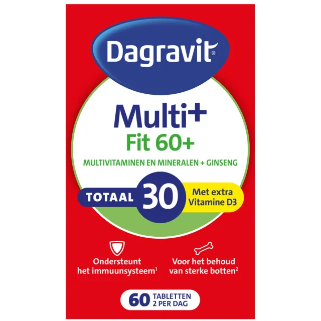 Dagravit Totaal 30 Vitaal 60+ - 60 tabletten