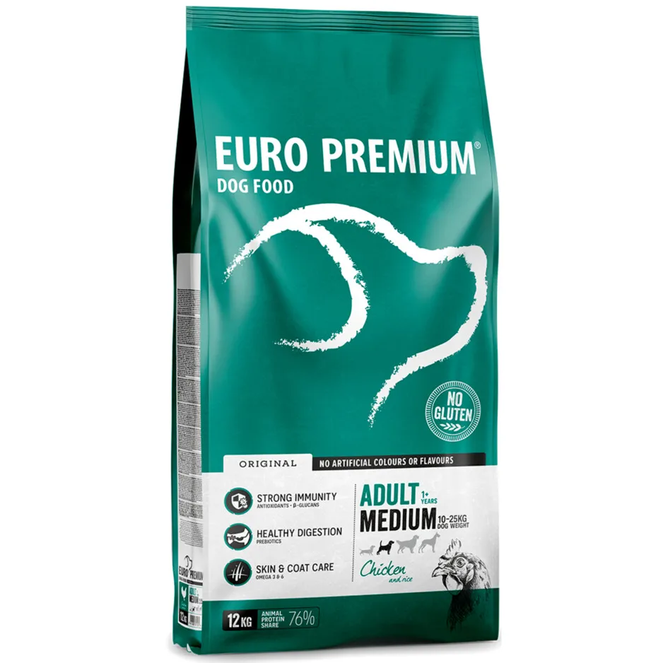 Euro Premium Adult Medium hondenvoer kip en rijst, foto 3