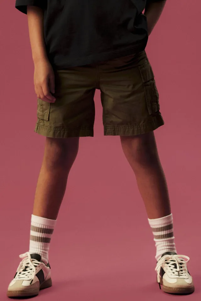 NAME IT straight cargo short groen, foto 4