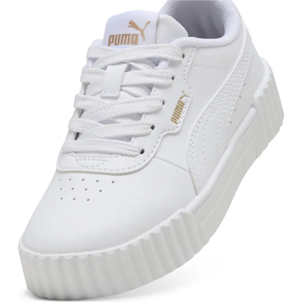 Puma Carina 3.0 sneakers wit/goud metallic, foto 4