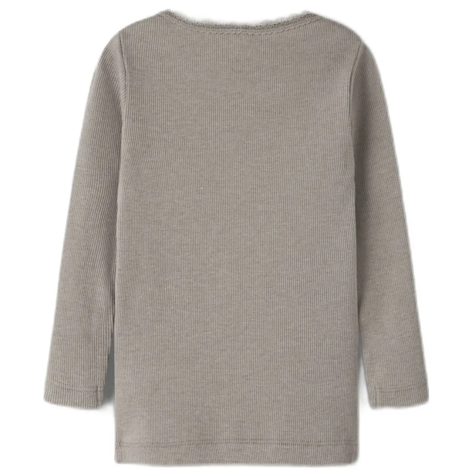 NAME IT MINI ribgebreide longsleeve grijs, foto 2