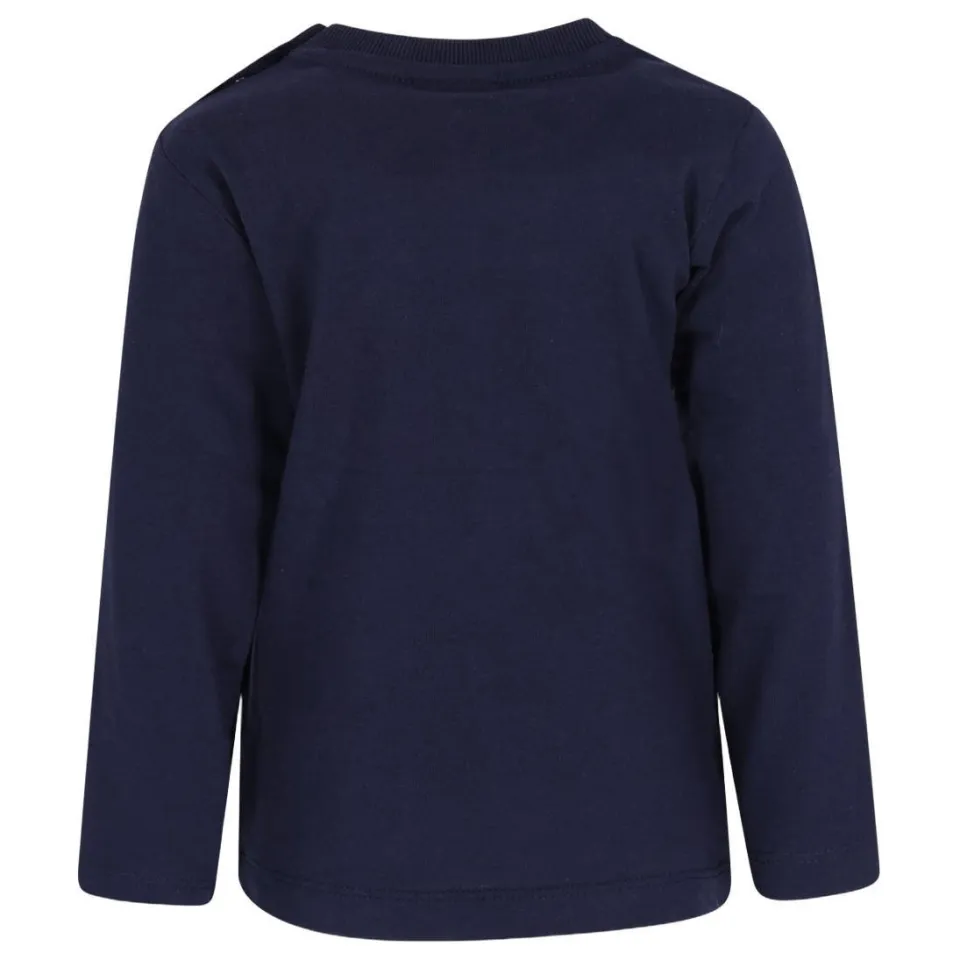 B.Nosy aansluitende longsleeve met print donkerblauw, foto 3