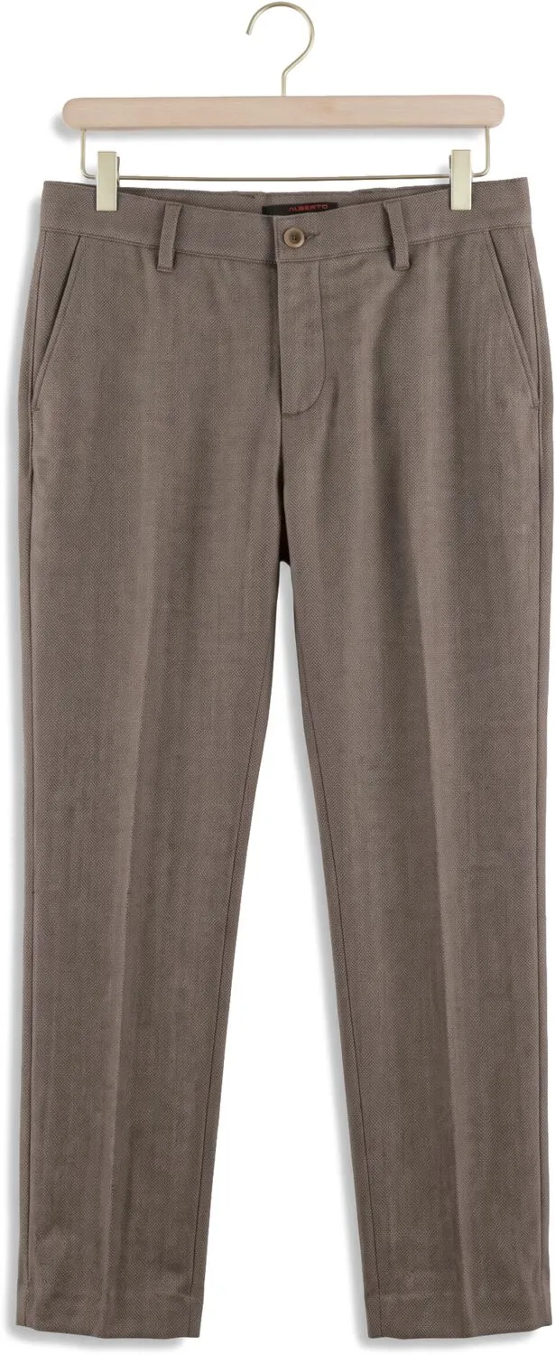 Alberto Lou chino broek taupe, foto 2