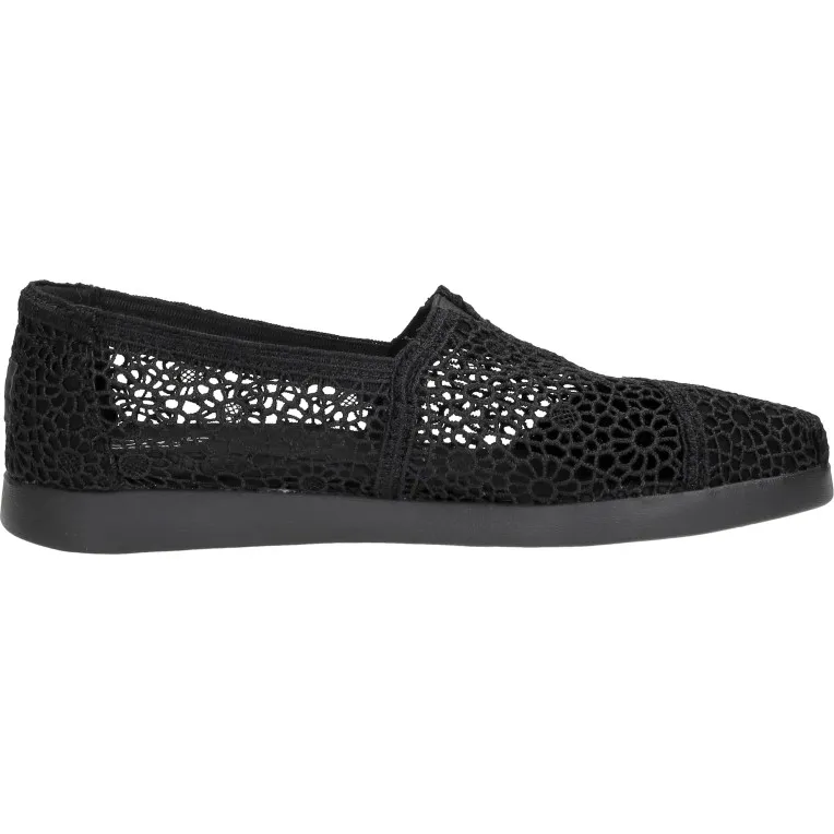 Toms Alpargata Plus instappers zwart
