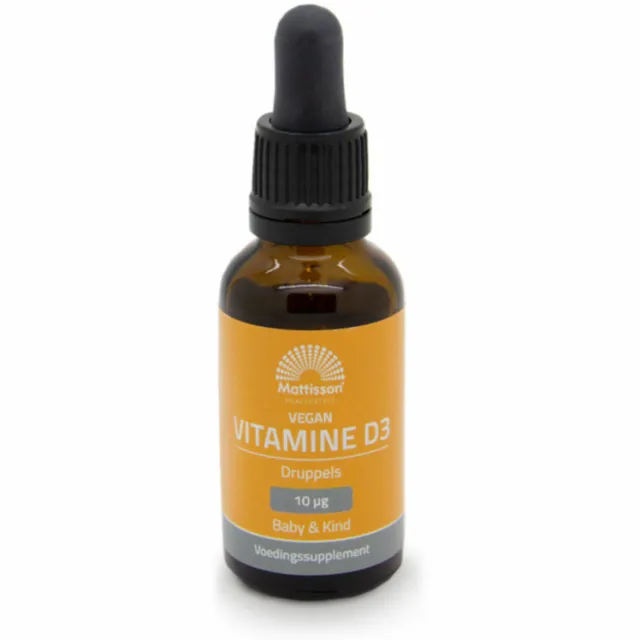 Mattisson HealthStyle Vitamine D3 baby & kind vegan druppels