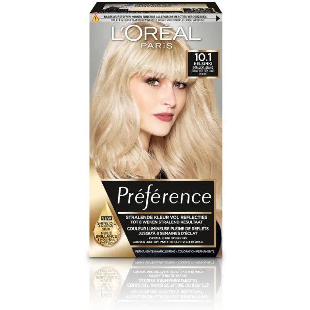 L'oréal Préférence 10.1 Helsinki haarkleurmiddel extra licht asblond, foto 2