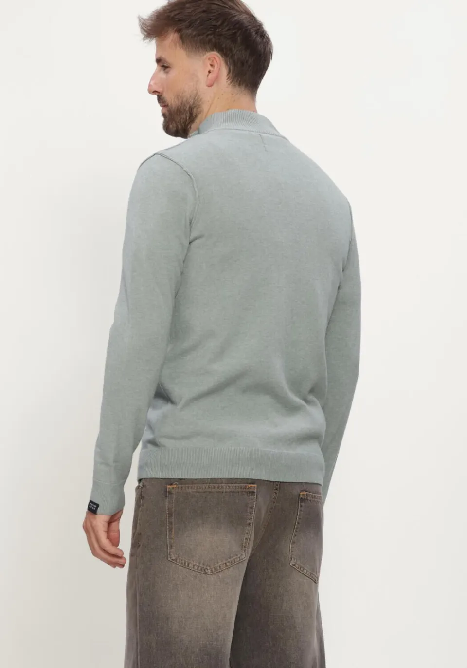Butcher of Blue regular fit gebreide trui met wol - ice green, foto 7