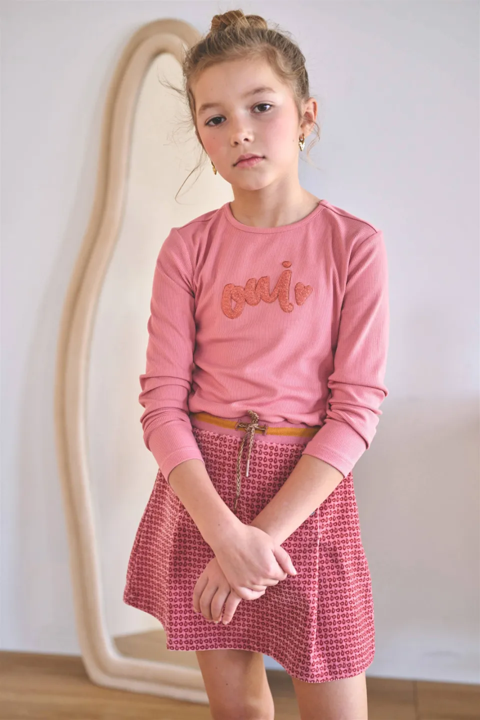 Nono Moss roze midi jurk Roze/donkerroze