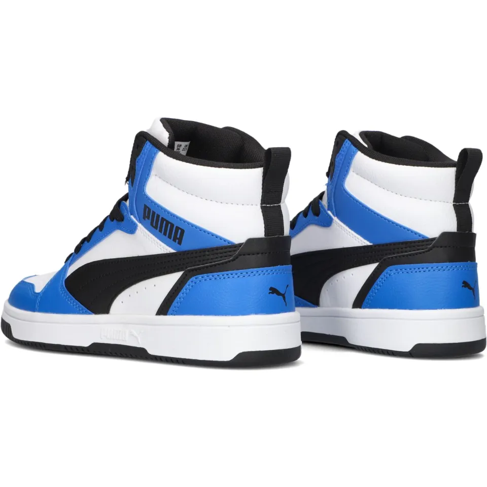 Puma Rebound V6 Mid hoge sneaker blauw, foto 3