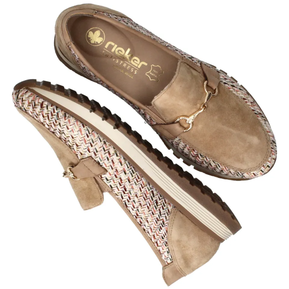 Rieker Instappers Dames Beige, foto 5