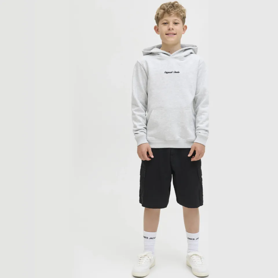 Jack & Jones JUNIOR hoodie wit, foto 3