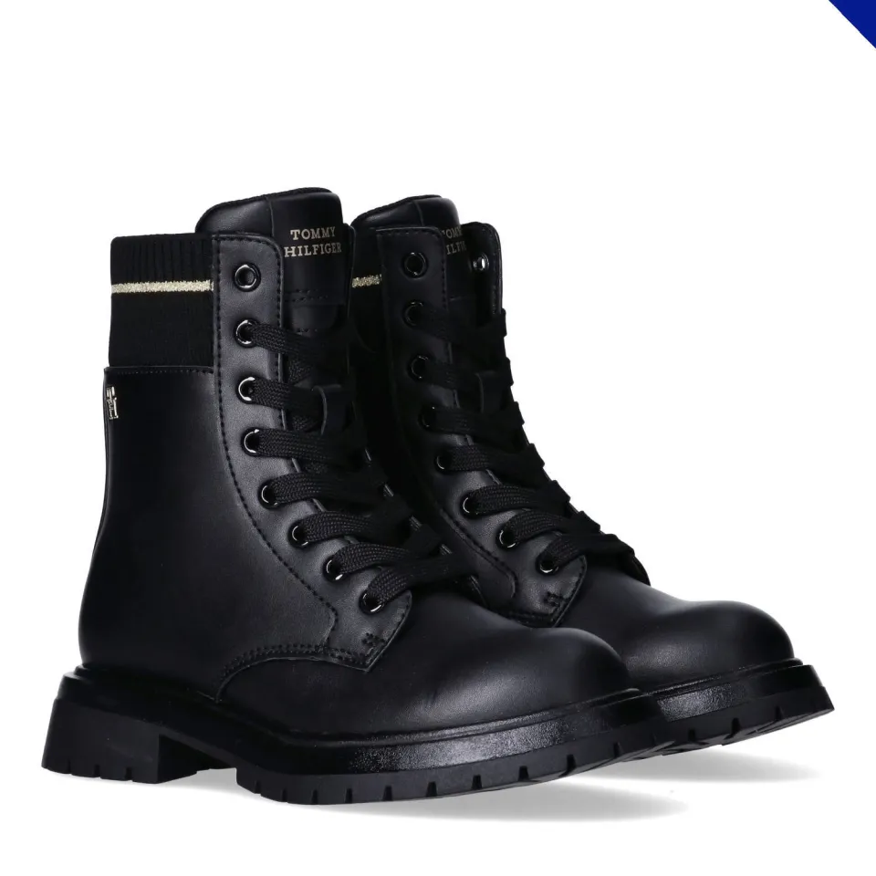 Tommy Hilfiger veterboots zwart, foto 8