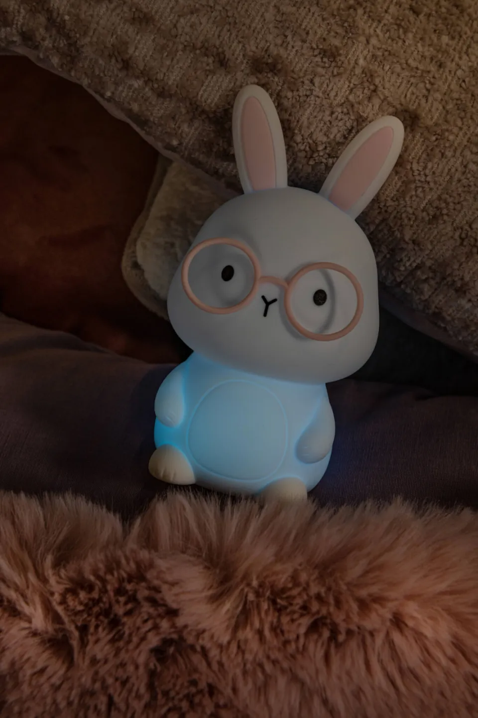 Lucide Pincha Rabbit oplaadbare tafellamp beige, foto 6