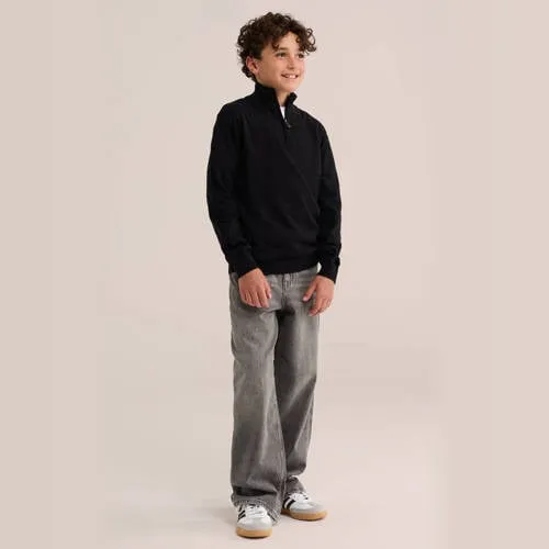 WE Fashion katoenen trui - zwart, foto 3