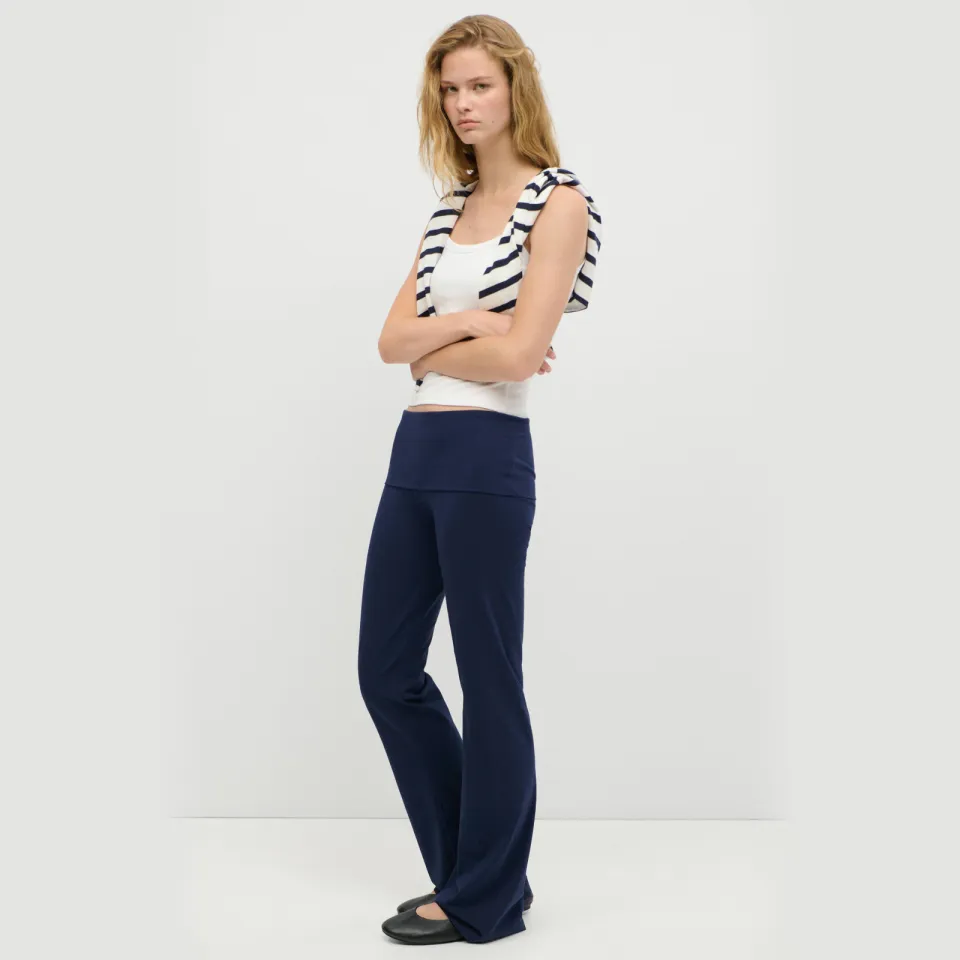 Mango Teen flared broek donkerblauw, foto 3