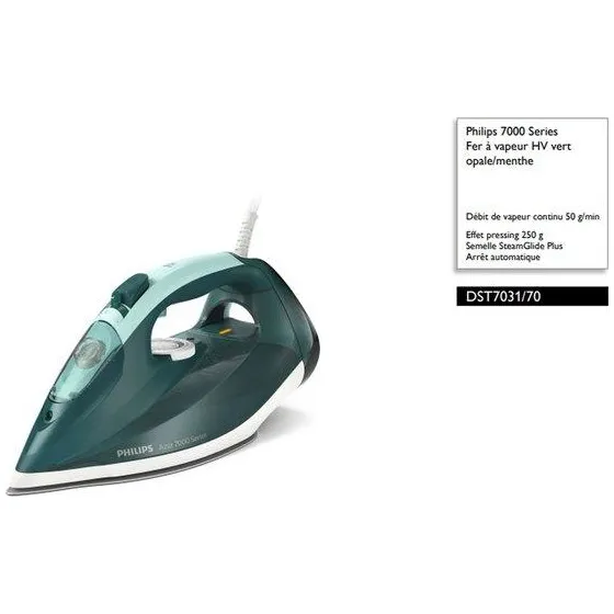 Philips DST7031/70 stoomstrijkijzer groen, foto 4