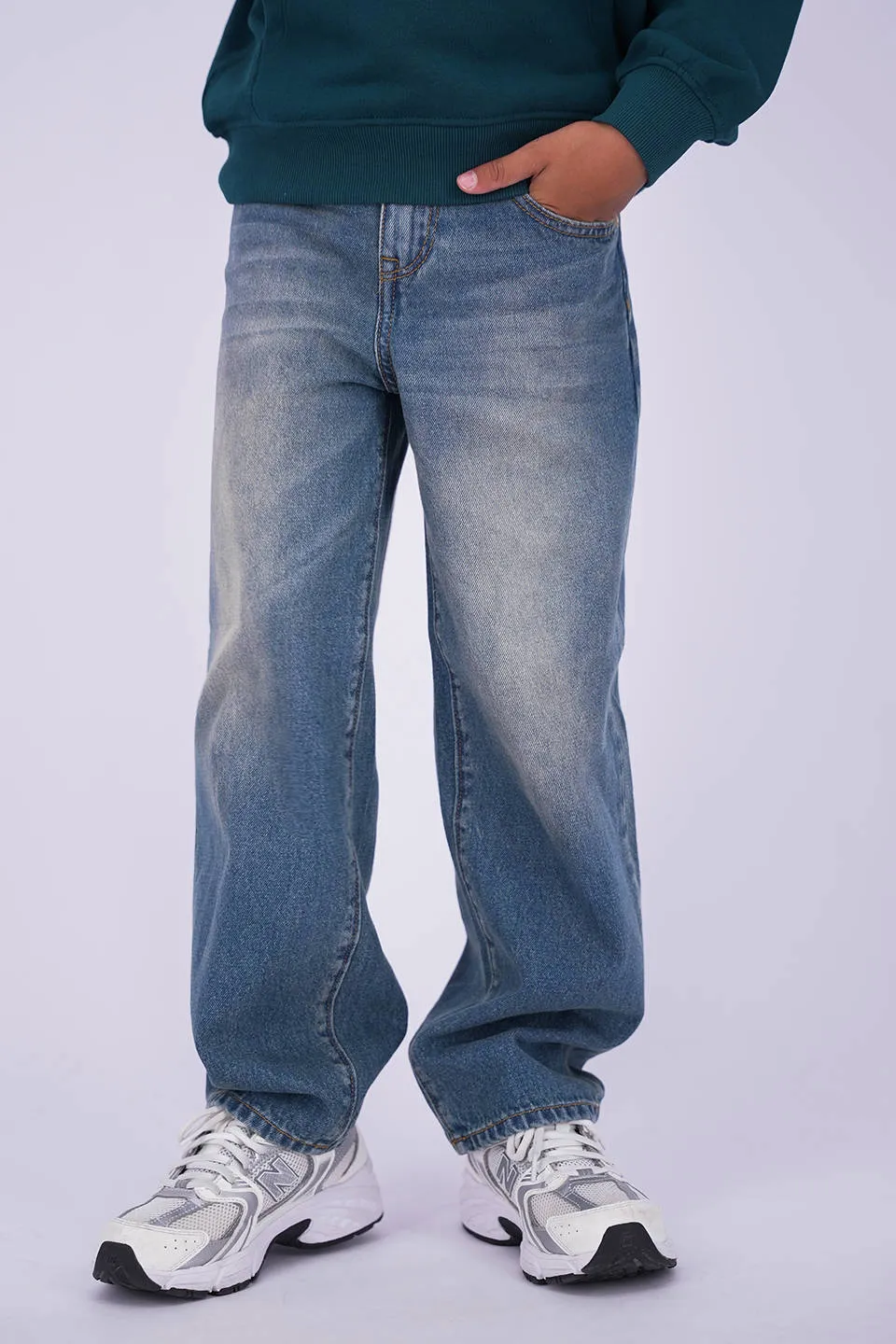 Vingino Kent baggy jeans - medium blue denim, foto 6