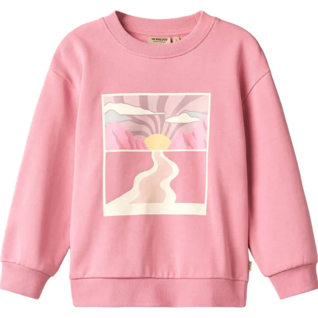 Wheat sweater met print - roze