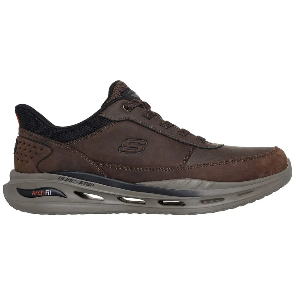 Skechers Arch Fit Orvan Moxley sneakers bruin, foto 4