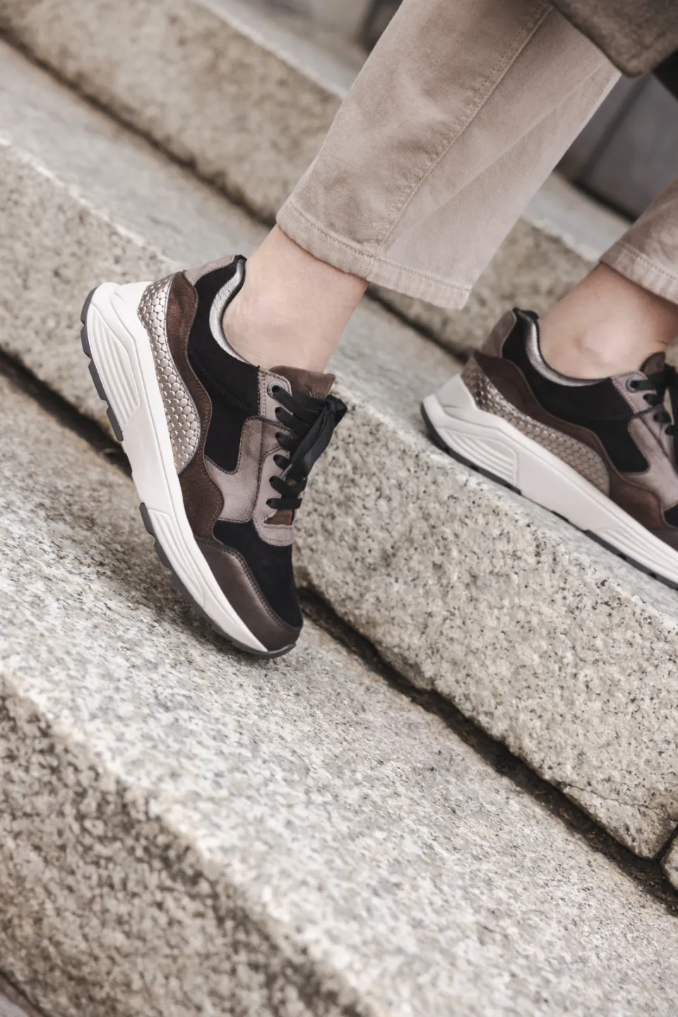 Xsensible Golden Gate Lady sneakers bruin, foto 6