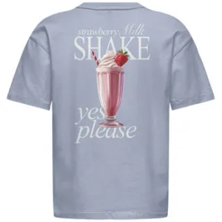 Only T-shirt blauw, foto 2