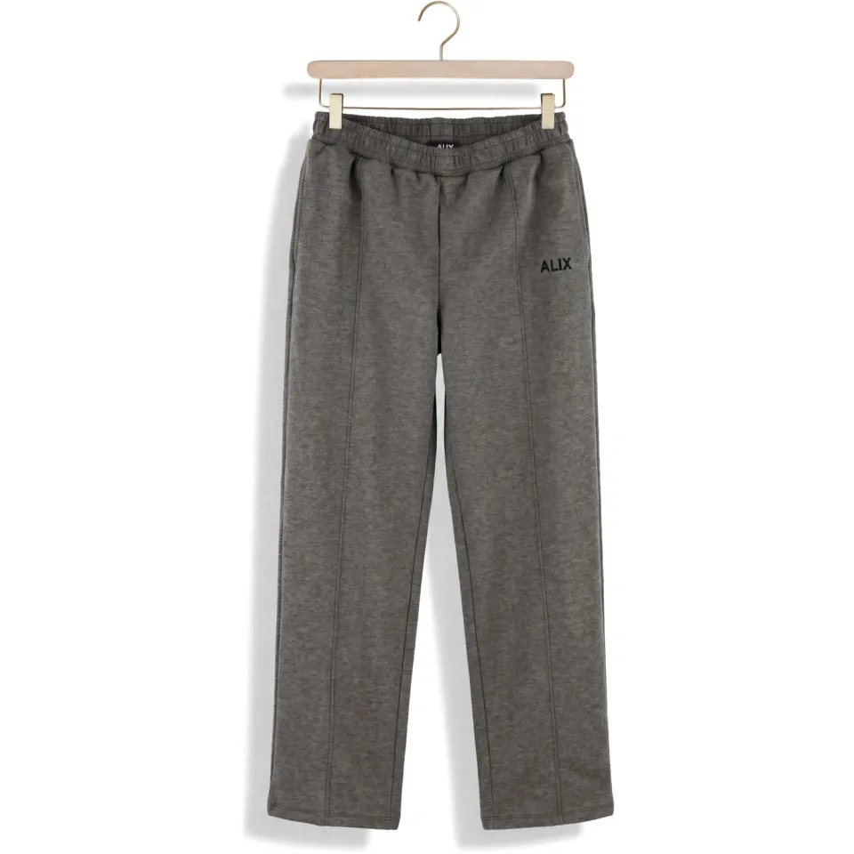 Alix The Label Dames Jeans Ladies Knitted Barrel Pants - Grijs, foto 2