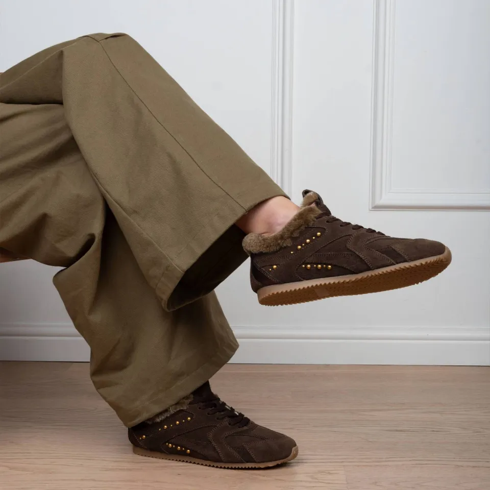 Haboob Tamara suède sneakers - bruin, foto 6