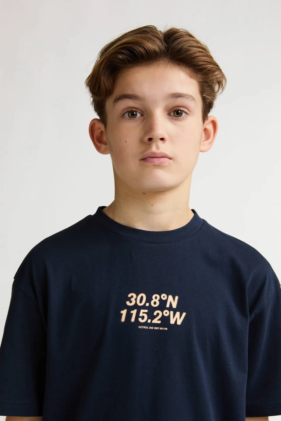 Petrol Industries t-shirt met backprint donkerblauw, foto 4