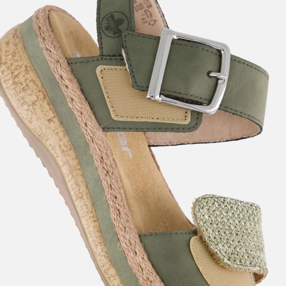 Rieker V0951 sandalen groen, foto 6