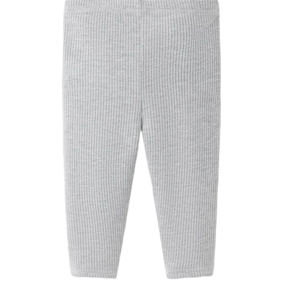 Mango Kids gebreide babybroek lichtgrijs, foto 2