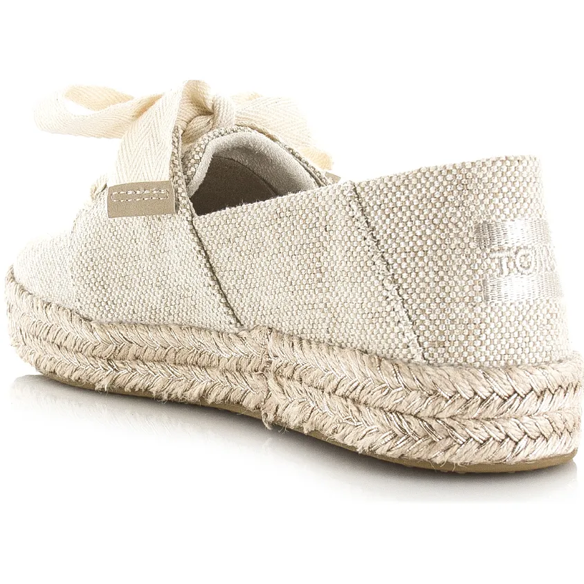 Toms Carolina Lace Up instapper beige, foto 6