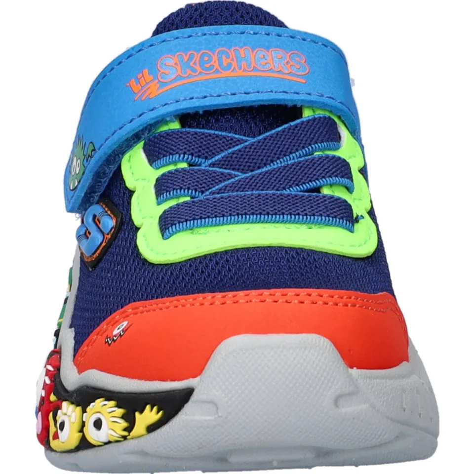 Skechers Play Scene chunky sneakers blauw multi, foto 4
